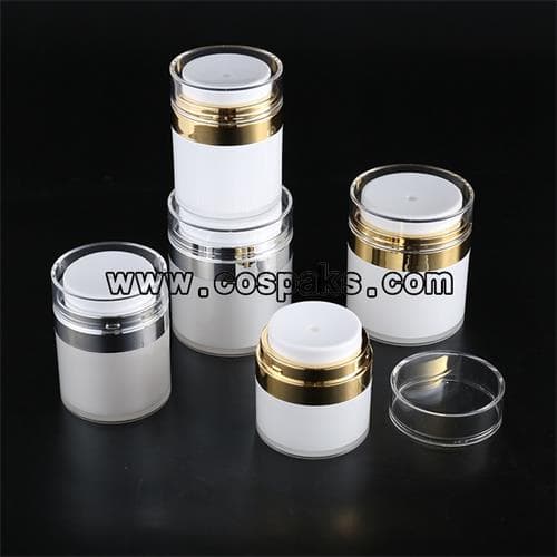Clear Round Shape BB Cream Acrylic Airless Bottle